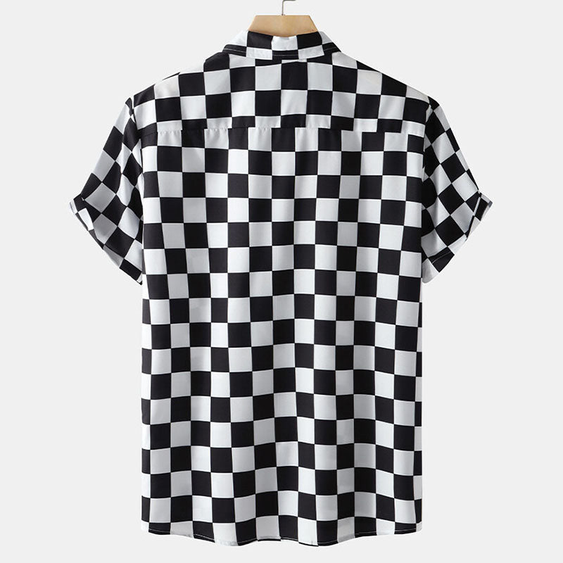 Men’S Checkered Short-Sleeved Shirt For Every Occasion