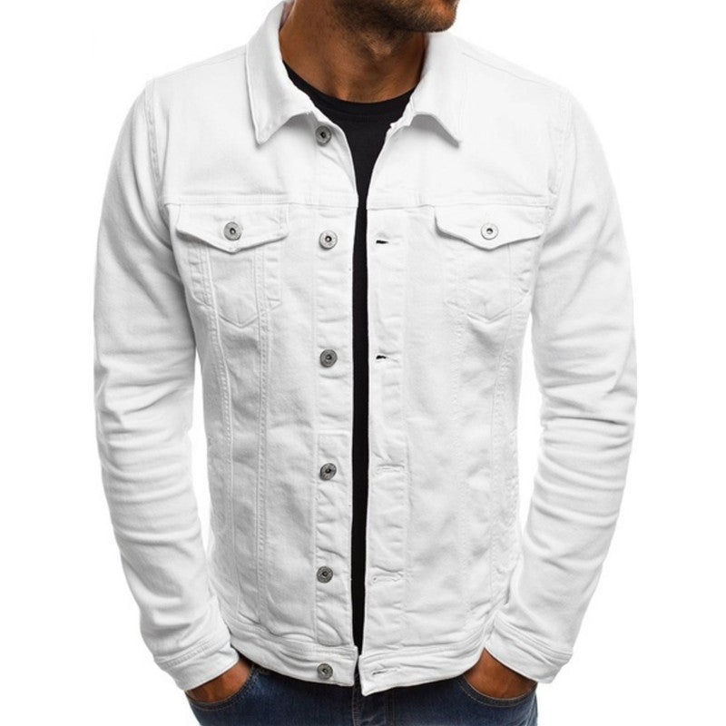 Classic Men's Denim Jacket For Summer