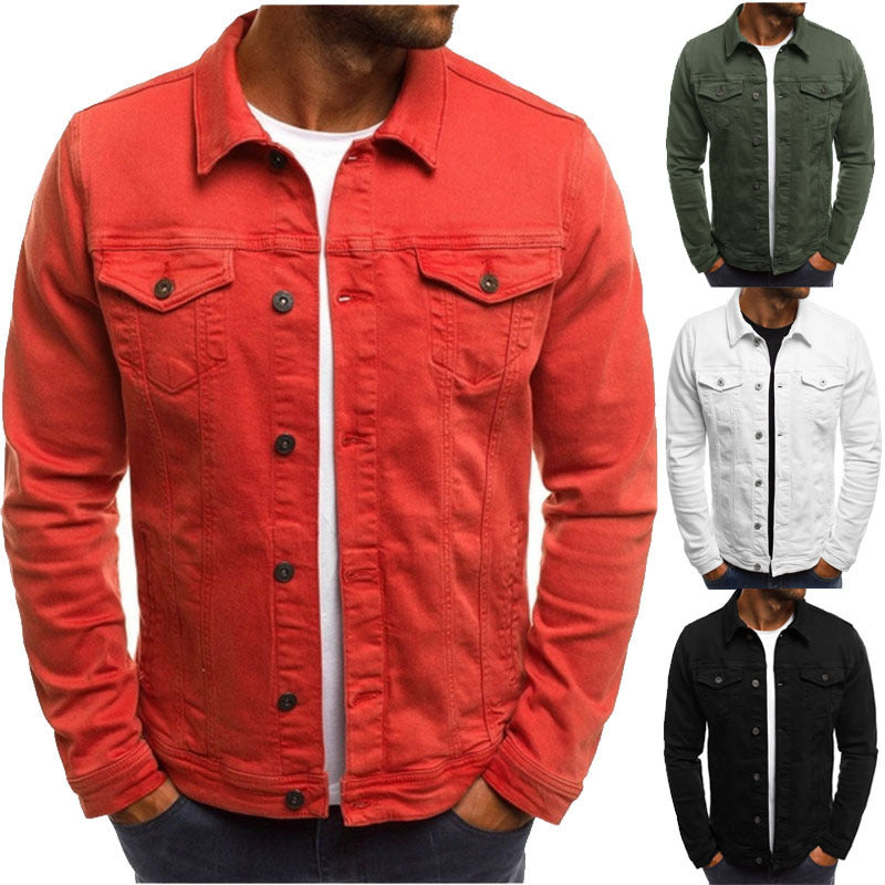 Classic Men's Denim Jacket For Summer