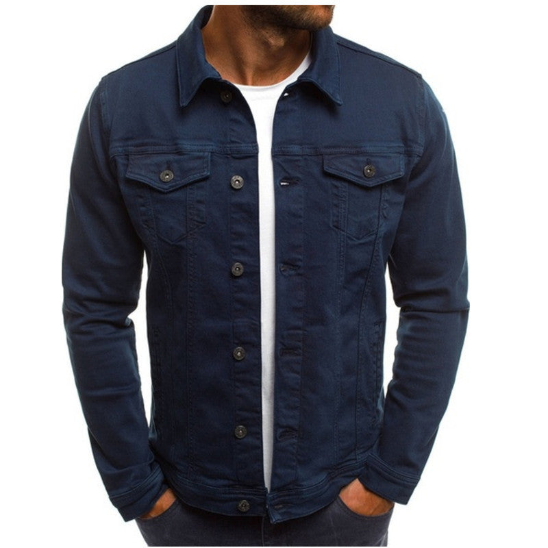 Classic Men's Denim Jacket For Summer