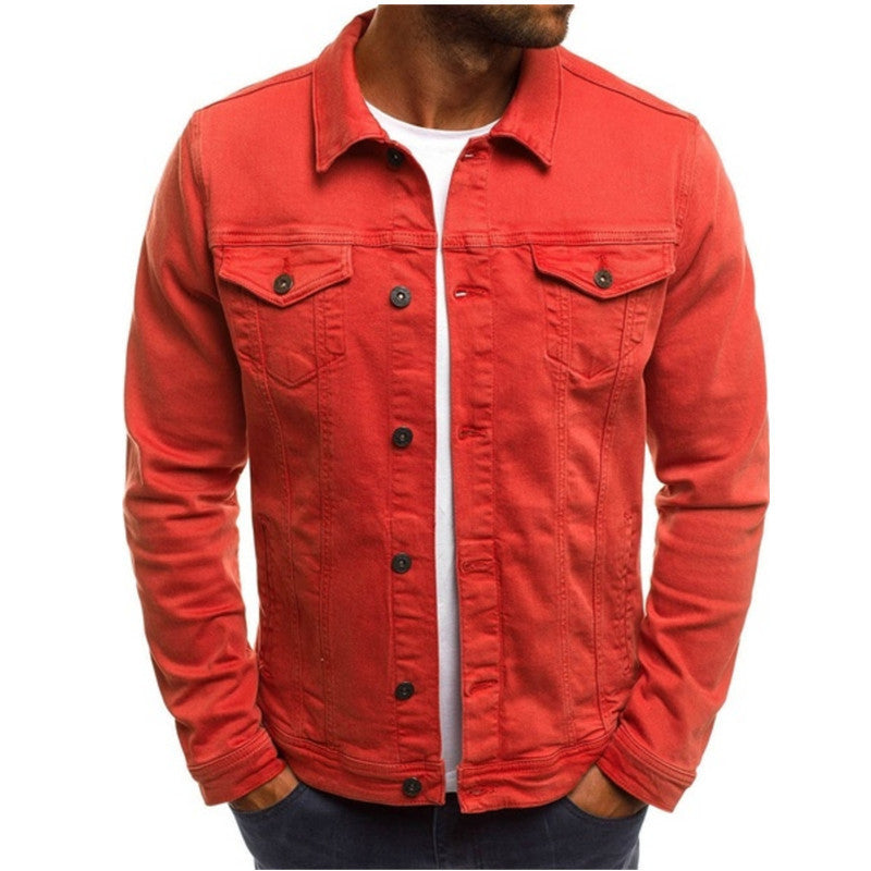 Classic Men's Denim Jacket For Summer