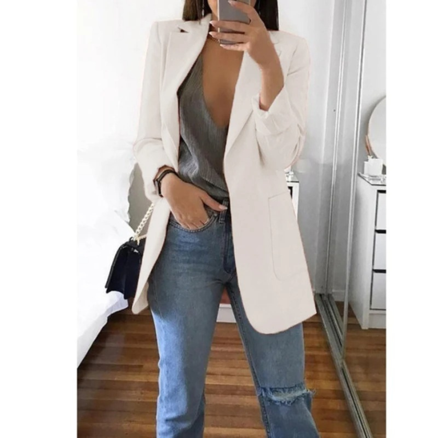 Women'S Notched Blazer