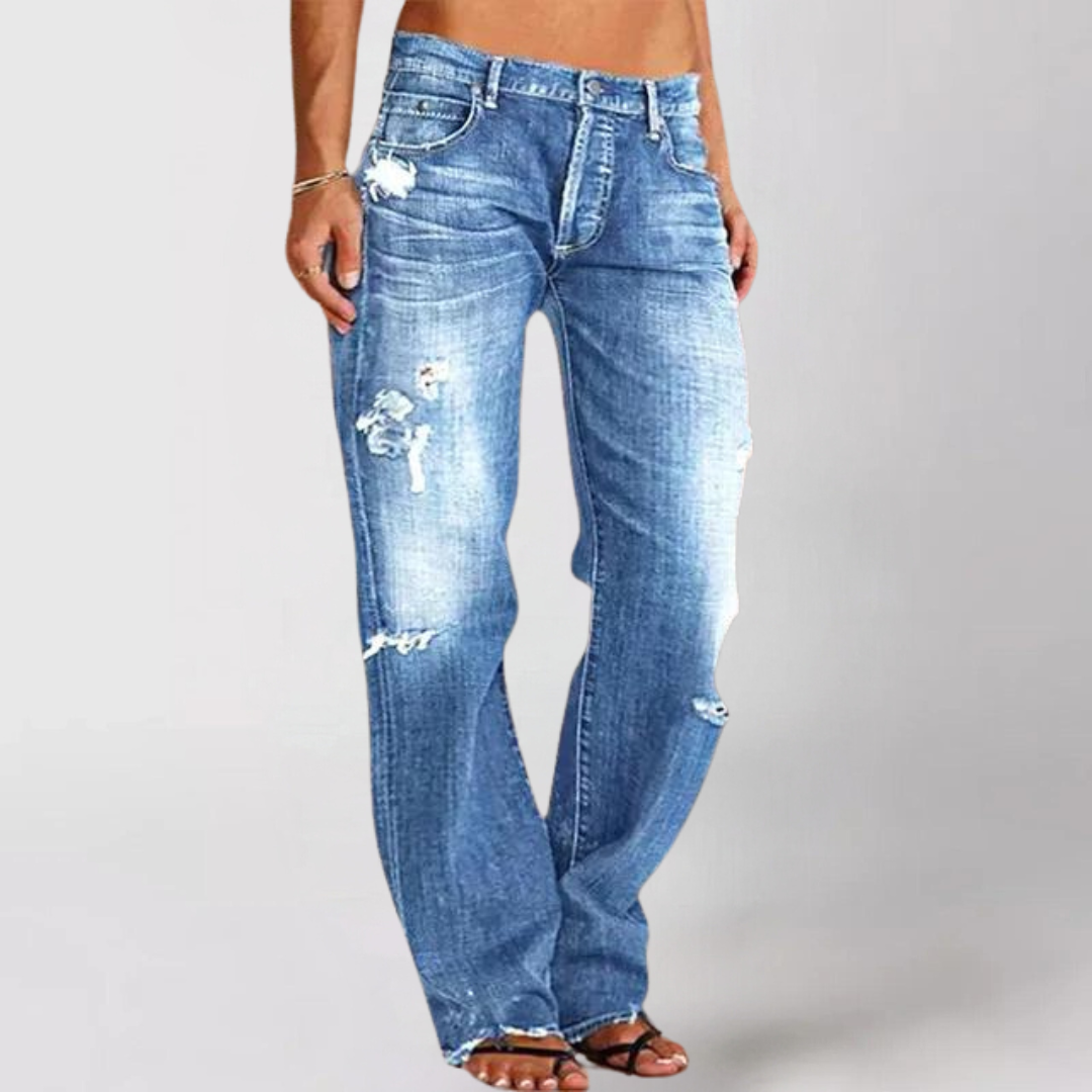 Women's Loose Wide Cut Denim Jeans