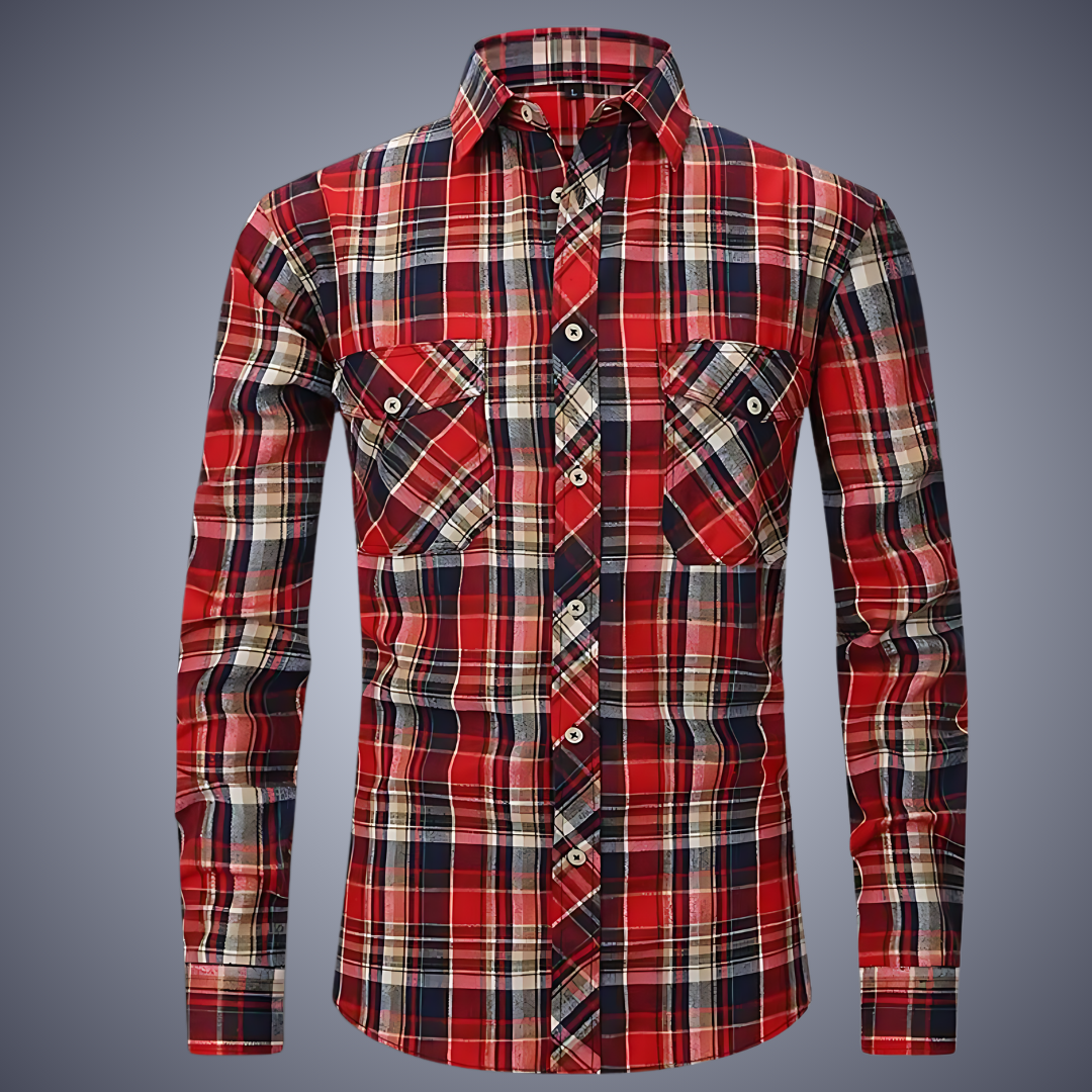 Men'S Comfortable Flex Flannel Shirt