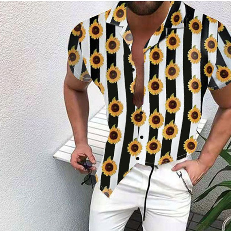 Casual Holiday Shirt With Print For Men