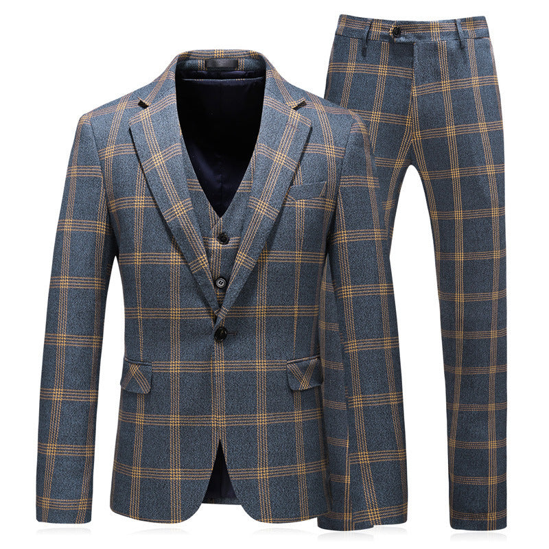 Men's 3-Piece Business Weddings Suit Set