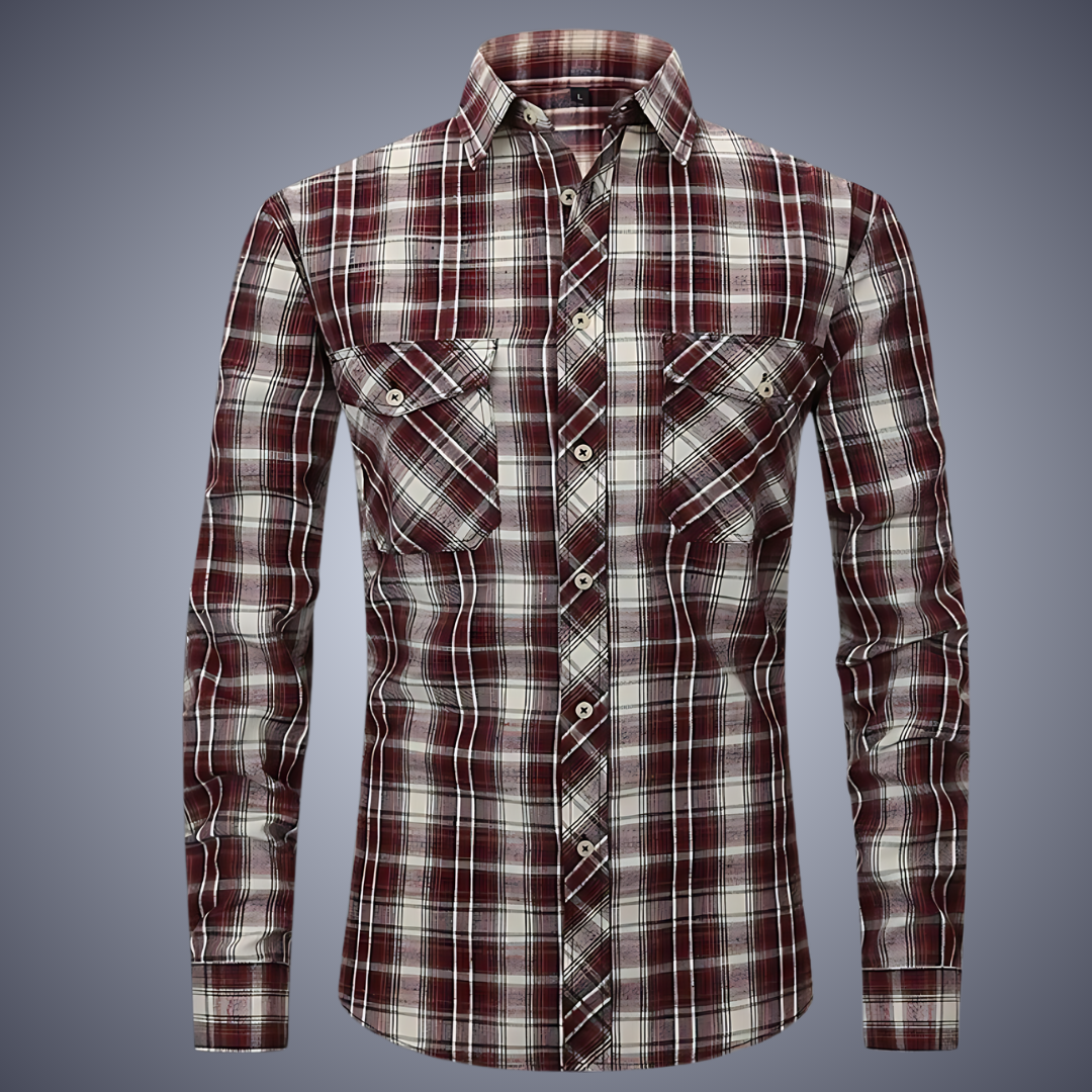 Men'S Comfortable Flex Flannel Shirt