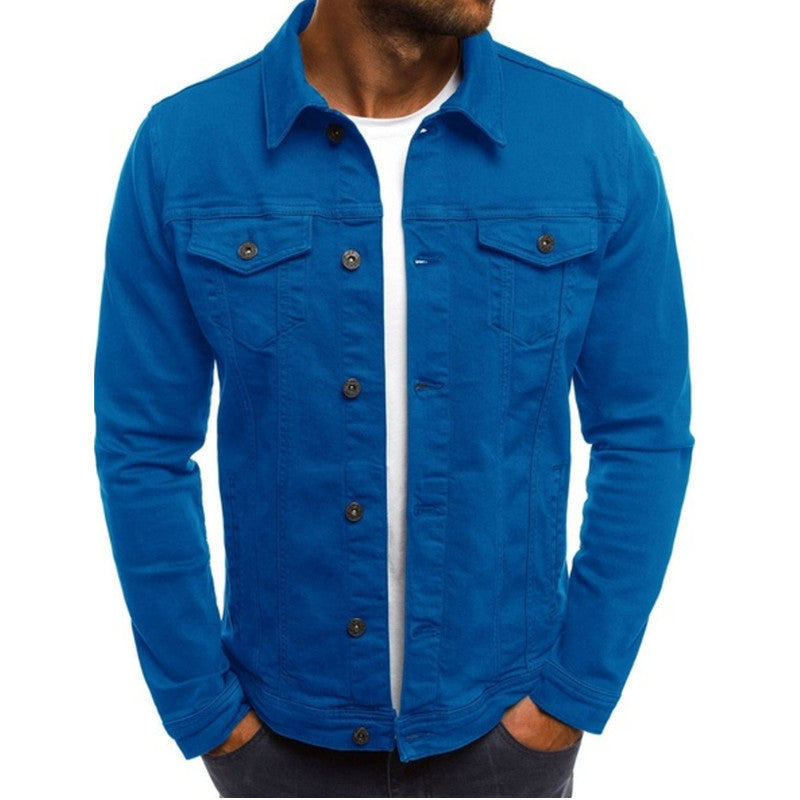 Classic Men's Denim Jacket For Summer