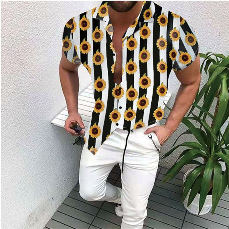 Casual Holiday Shirt With Print For Men