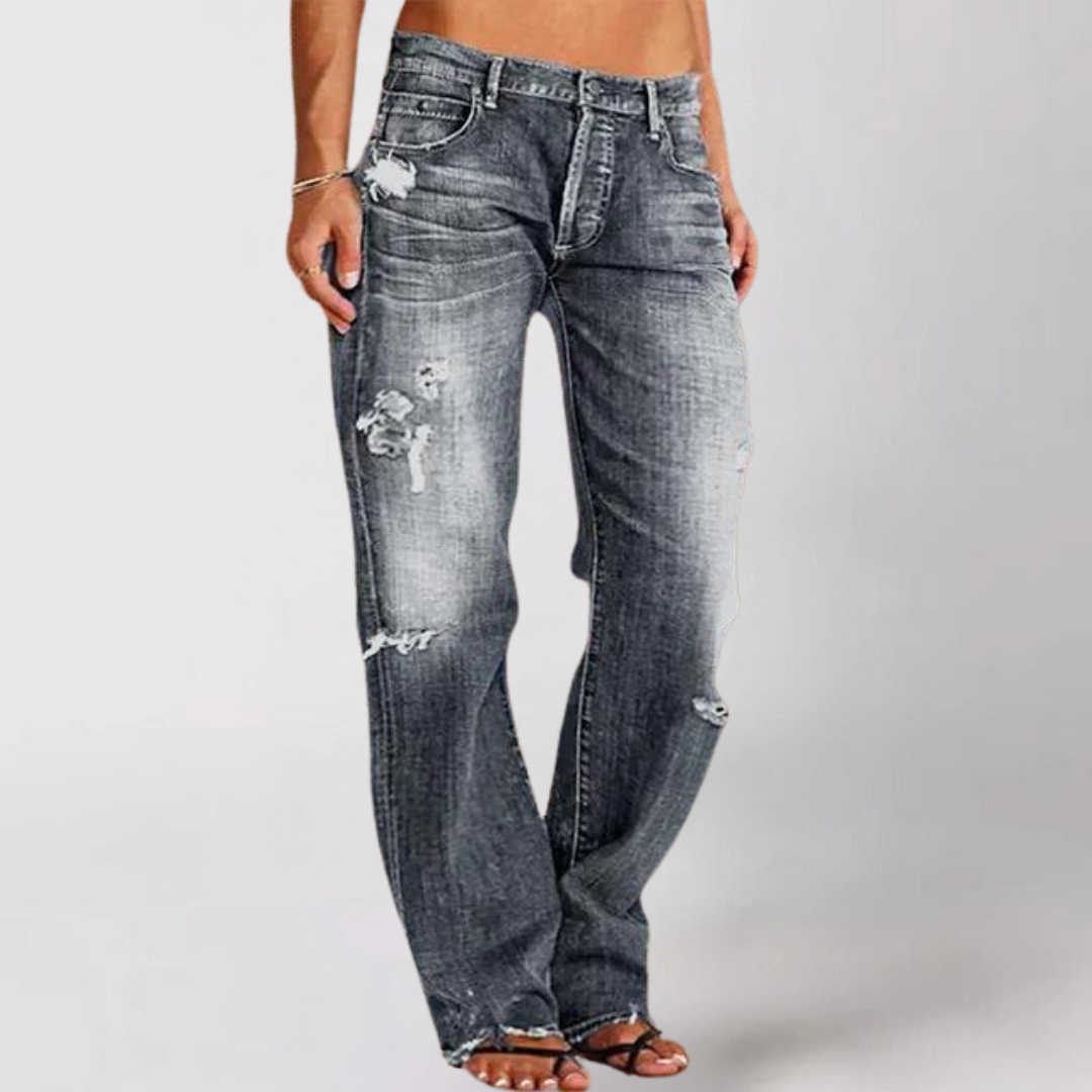 Women's Loose Wide Cut Denim Jeans