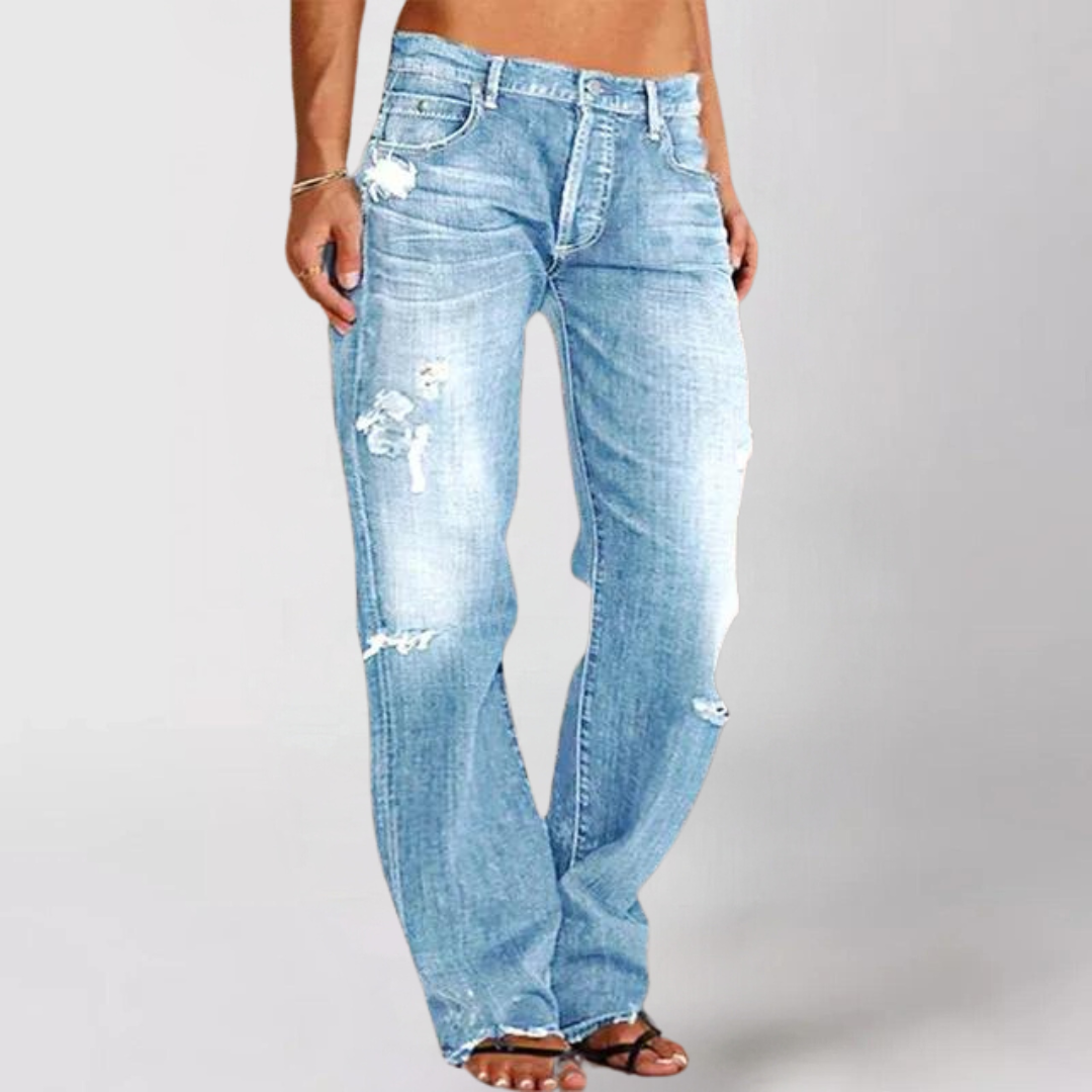 Women's Loose Wide Cut Denim Jeans