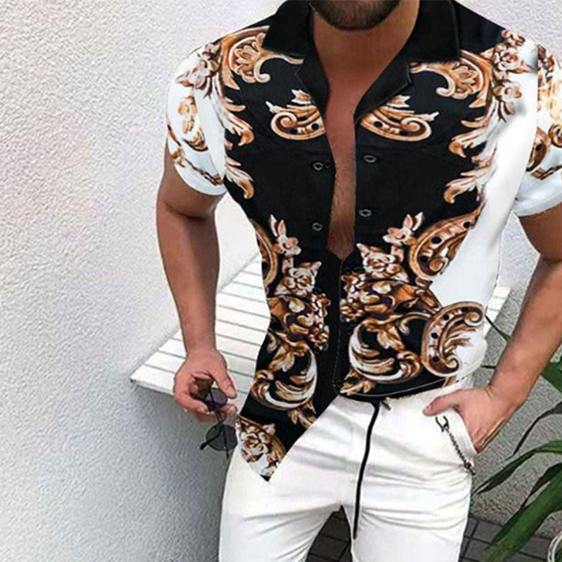 Men'S Shirt In Designer Print