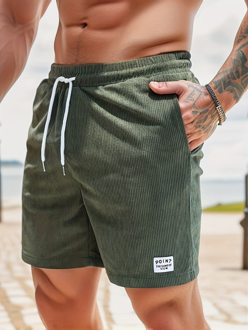 Loose Corduroy Shorts For Men