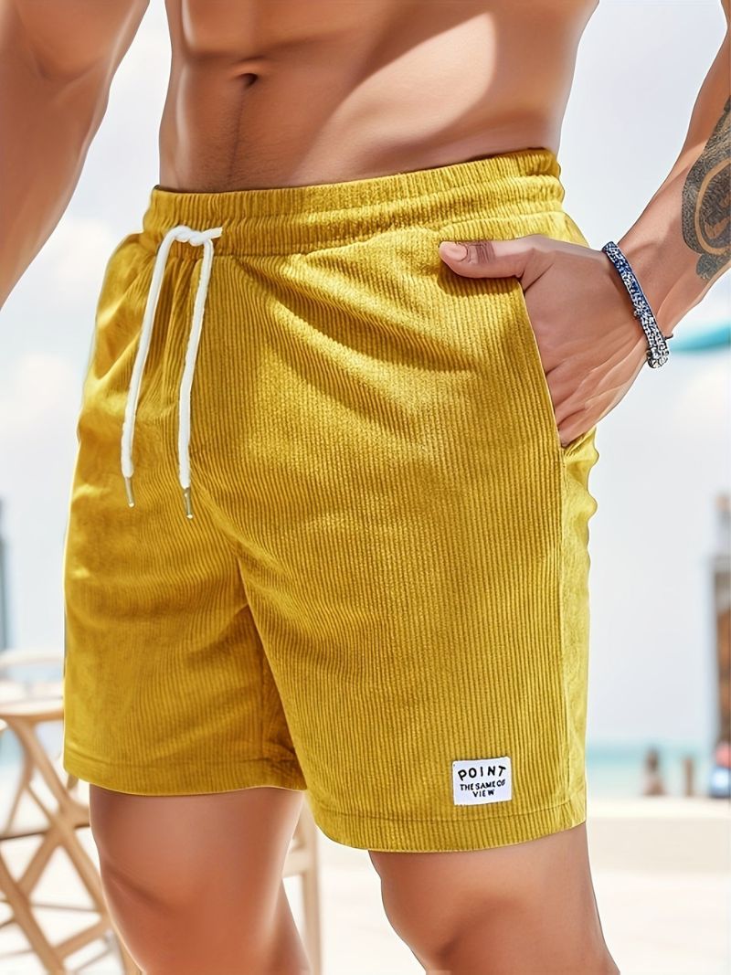 Loose Corduroy Shorts For Men