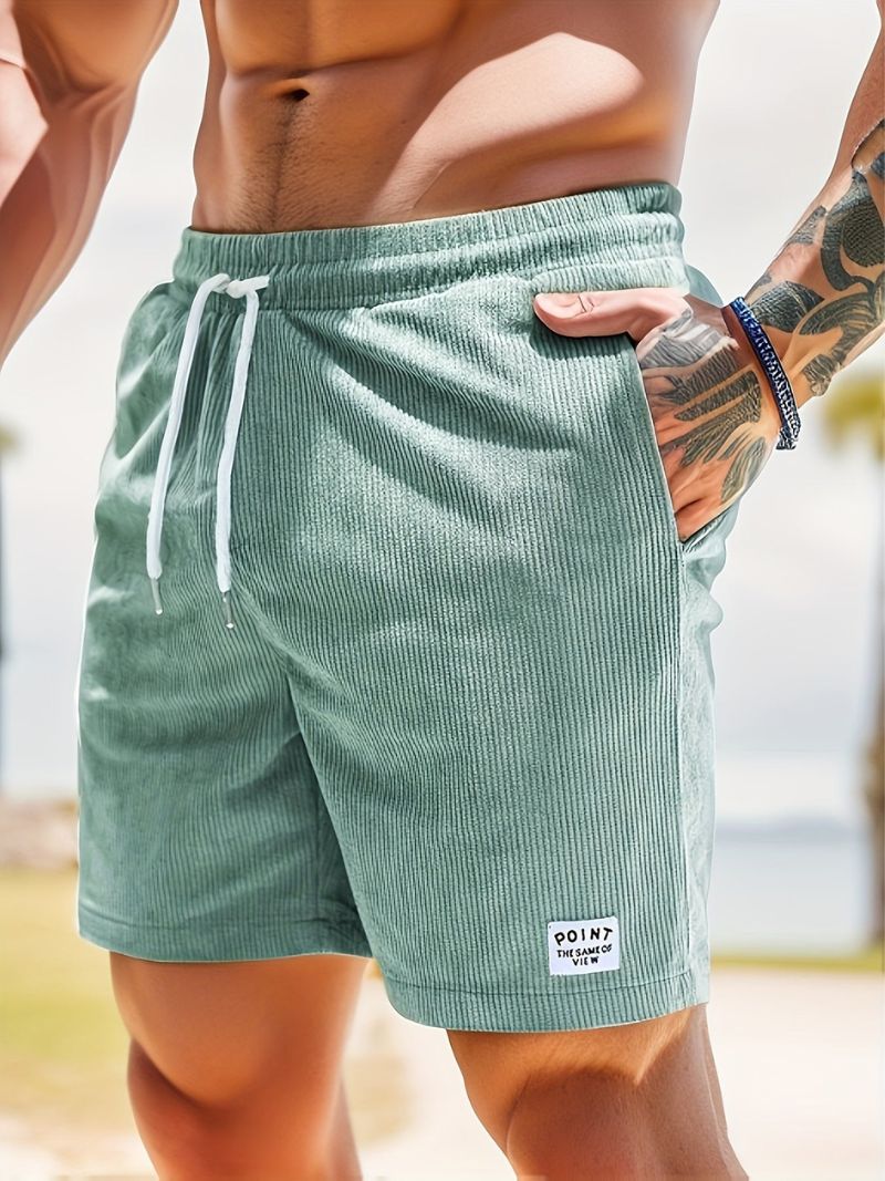 Loose Corduroy Shorts For Men