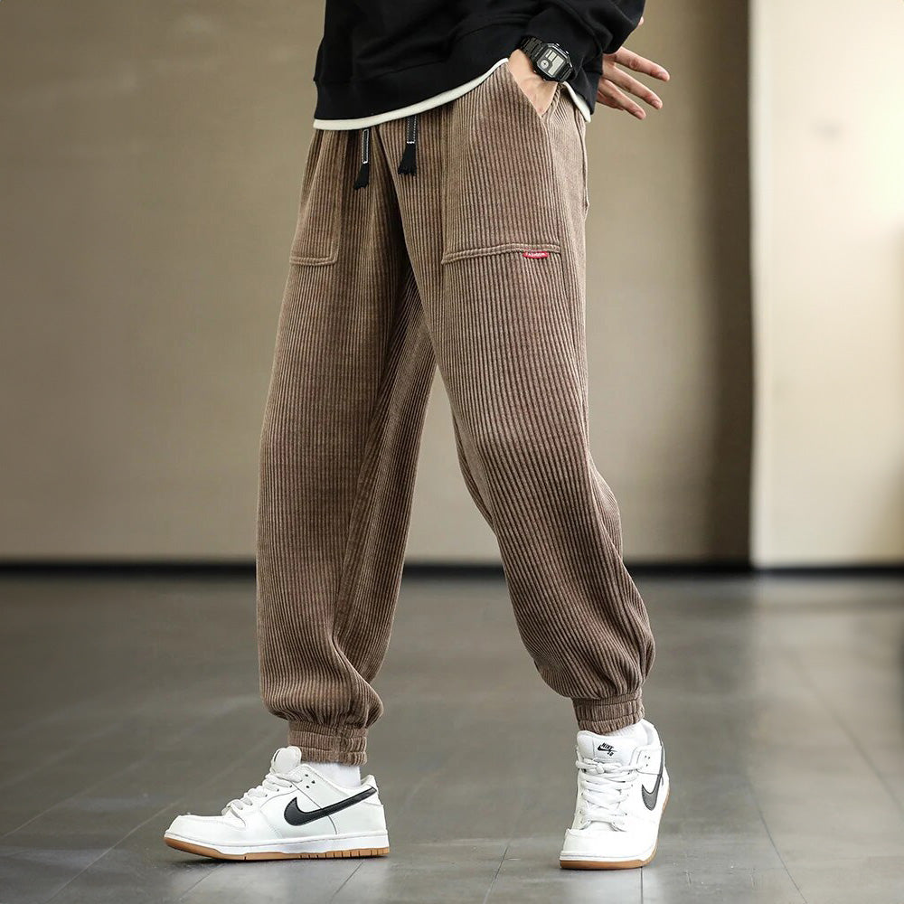 Men'S Loose Corduroy Trousers