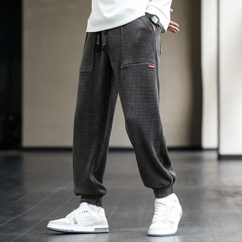 Men'S Loose Corduroy Trousers