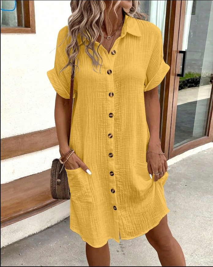 Women'S Comfortable Shirt Dress