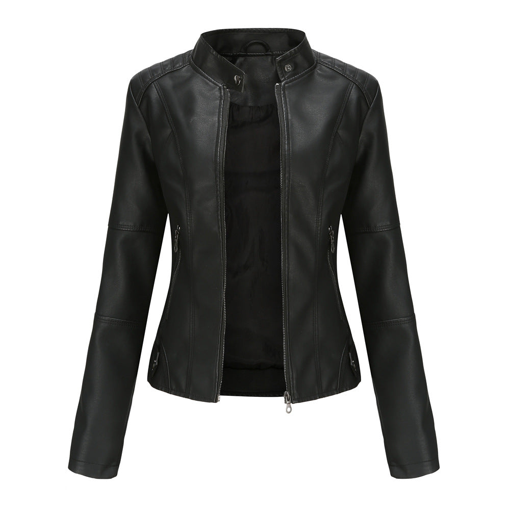 Women'S Biker Leather Jacket