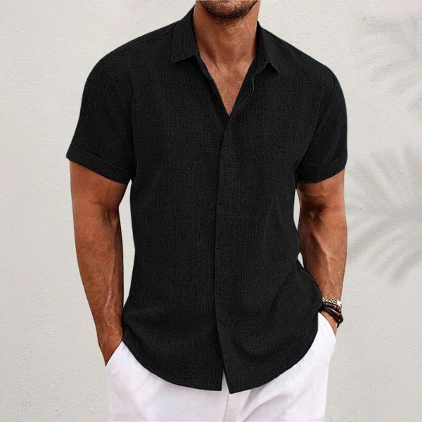 Men'S Comfortable Cotton And Linen Shirt