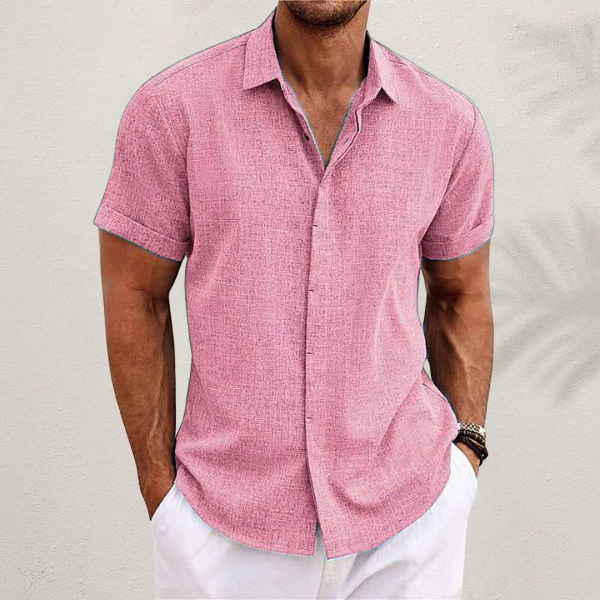 Men'S Comfortable Cotton And Linen Shirt