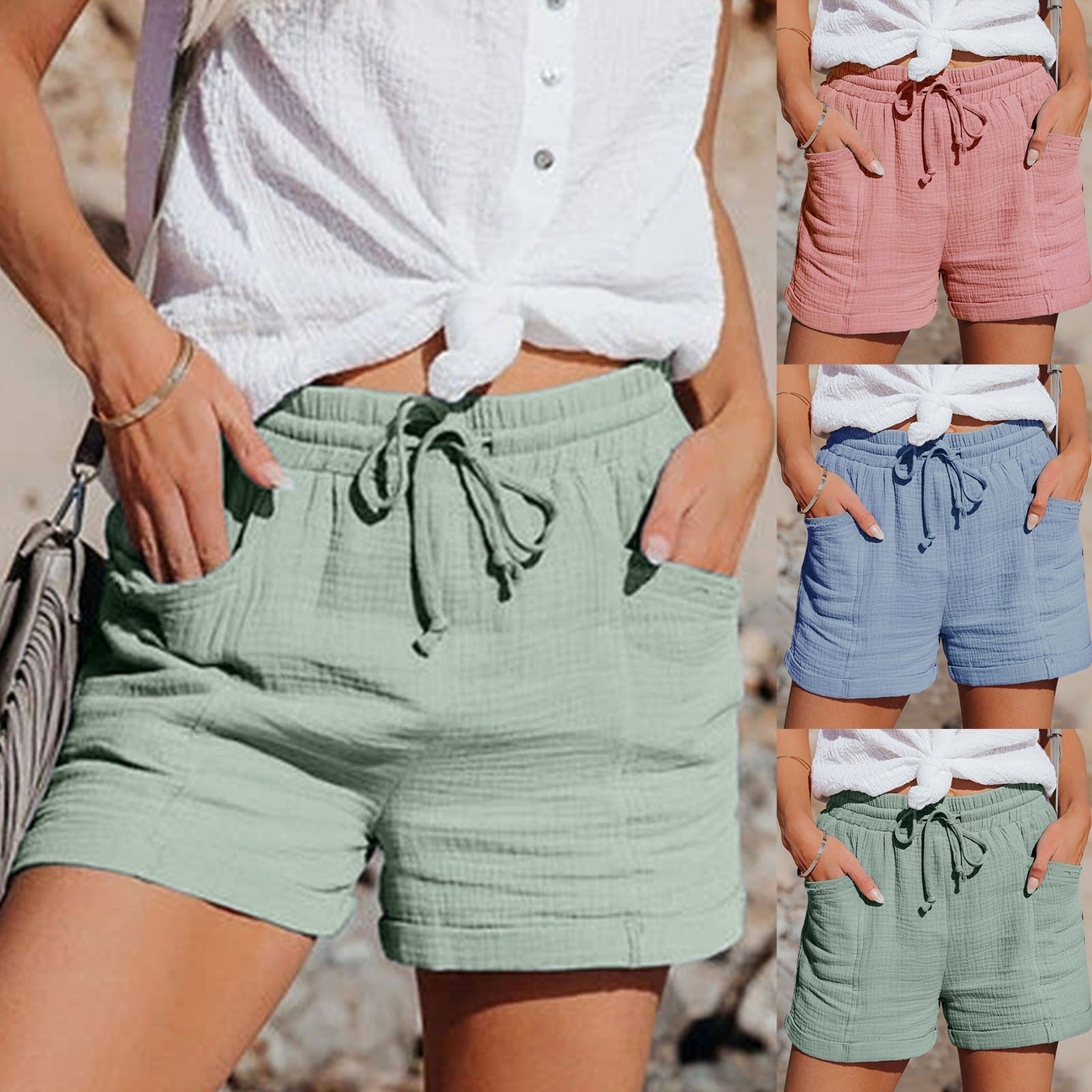 Women'S Summer Cotton Shorts