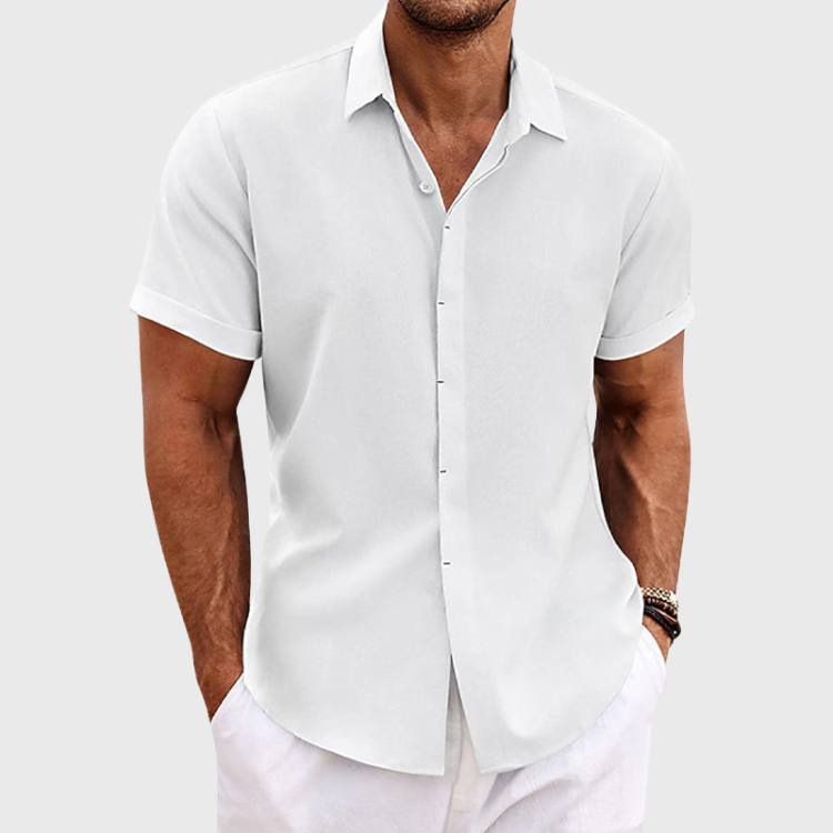 Men'S Comfortable Cotton And Linen Shirt