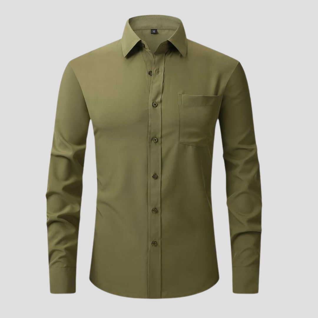 Men'S Long-Sleeve Button-Down Shirt