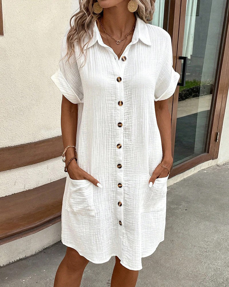 Women'S Comfortable Shirt Dress