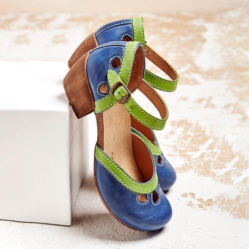 Women'S Comfortable Orthopedic Sandals With Low Heel