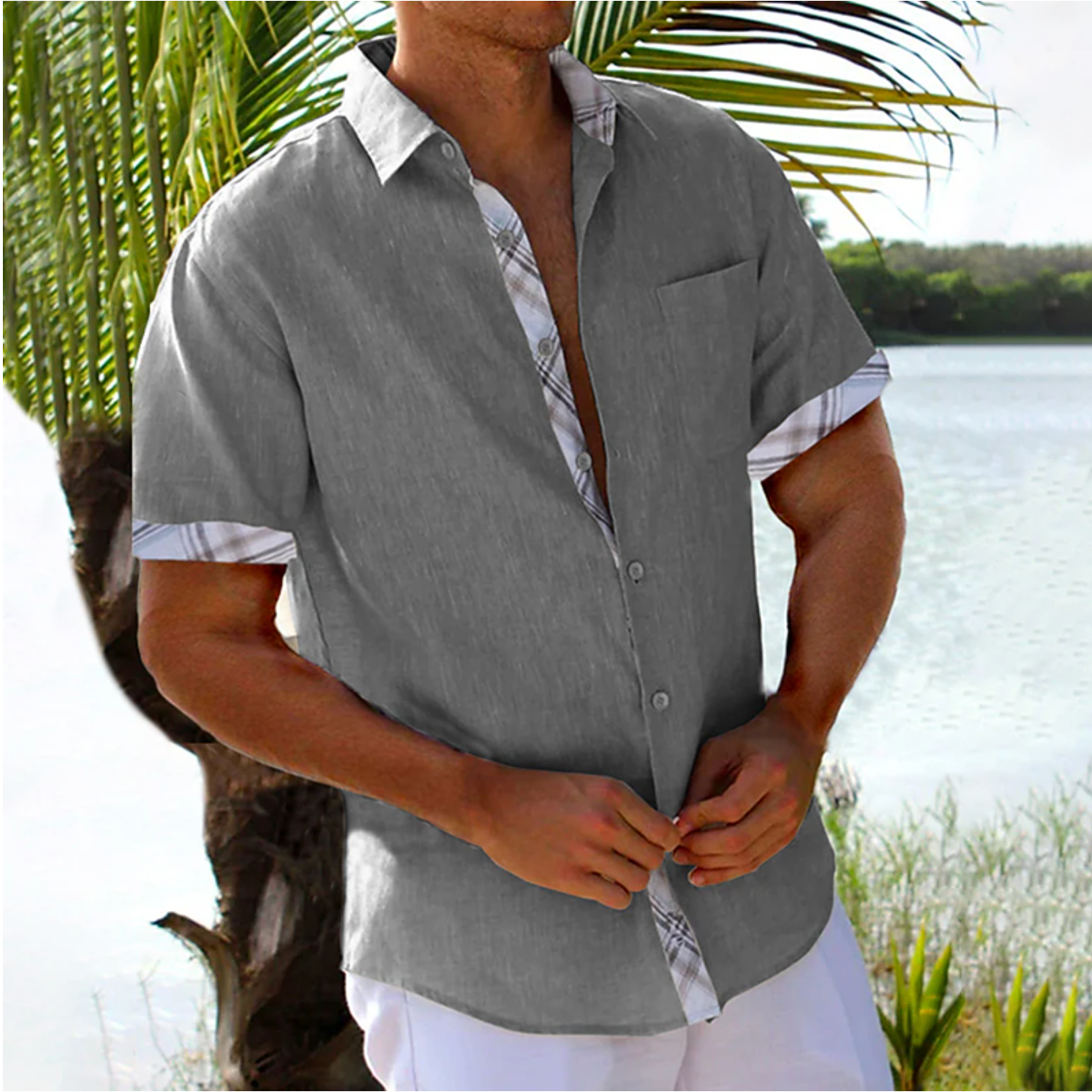 Comfortable Cotton-Linen Shirt For Men