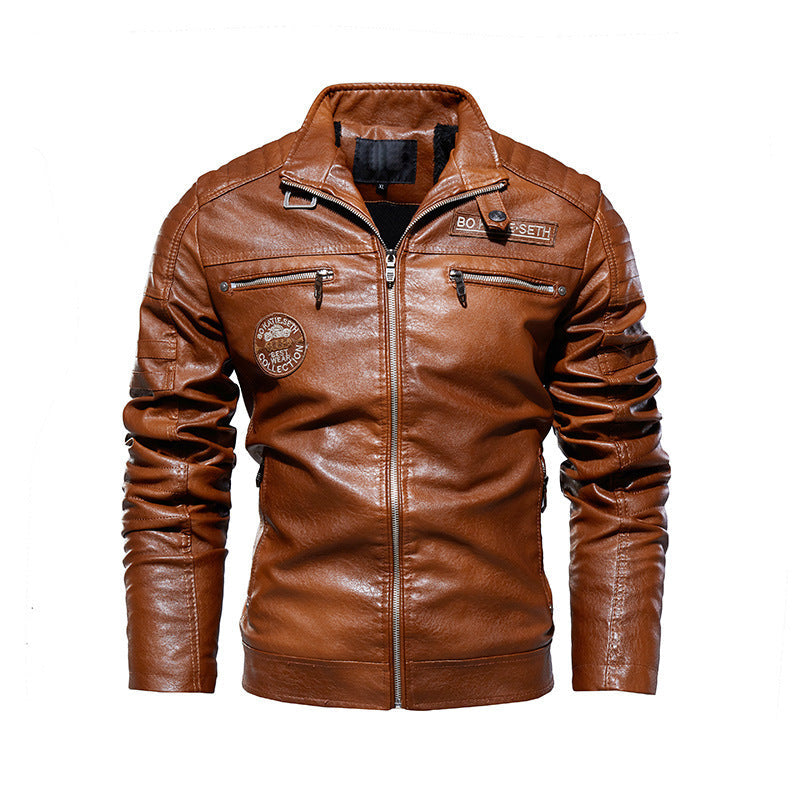 Motorcycle Biker Leather Jacket For Men