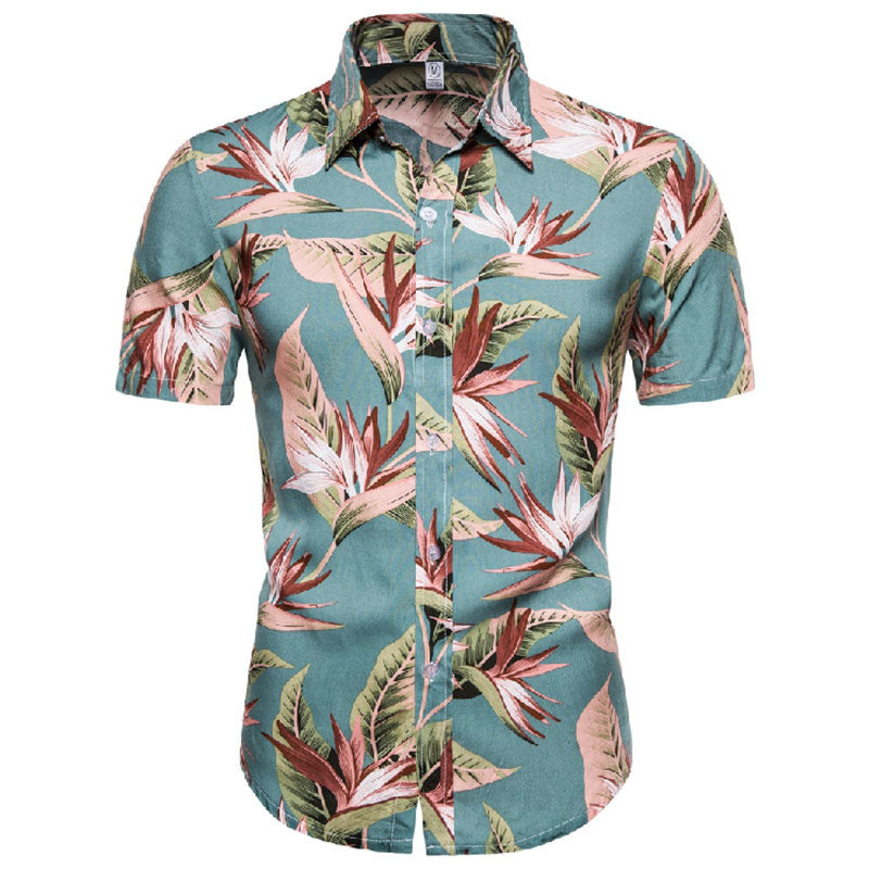 Men'S Tropical Short-Sleeved Shirt For Every Holiday