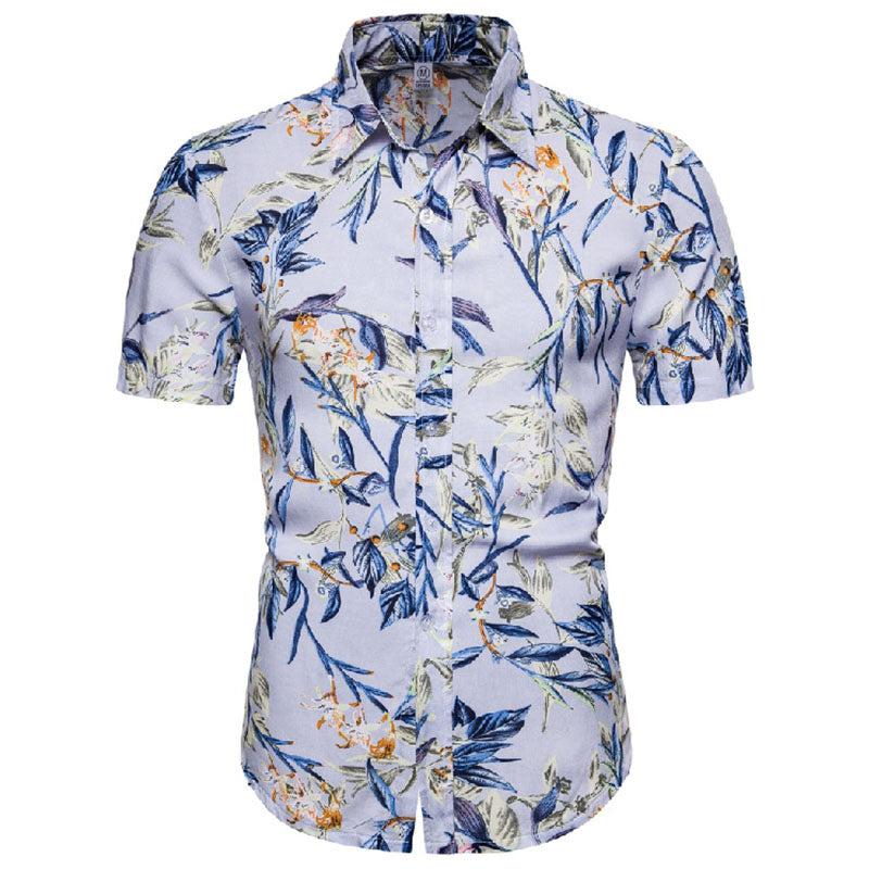 Men'S Holiday Shirt Made Of Cotton And Linen