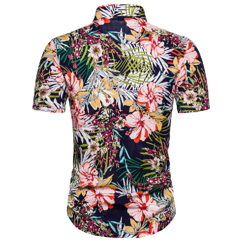 Men'S Short-Sleeved Shirt In Maritime Design