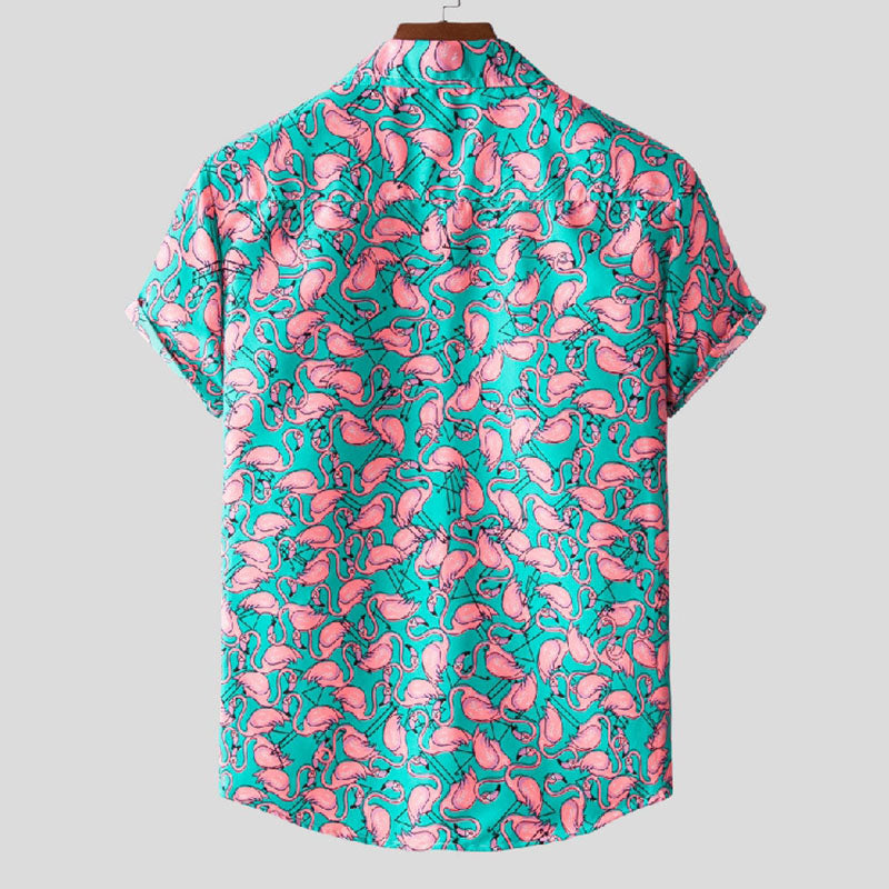 Men'S Tropical Printed Holiday Shirt