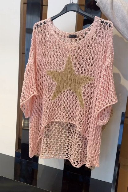 Star Knit Shirt For Women