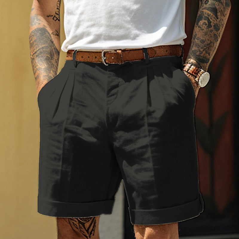 Linen Cotton Men'S Shorts